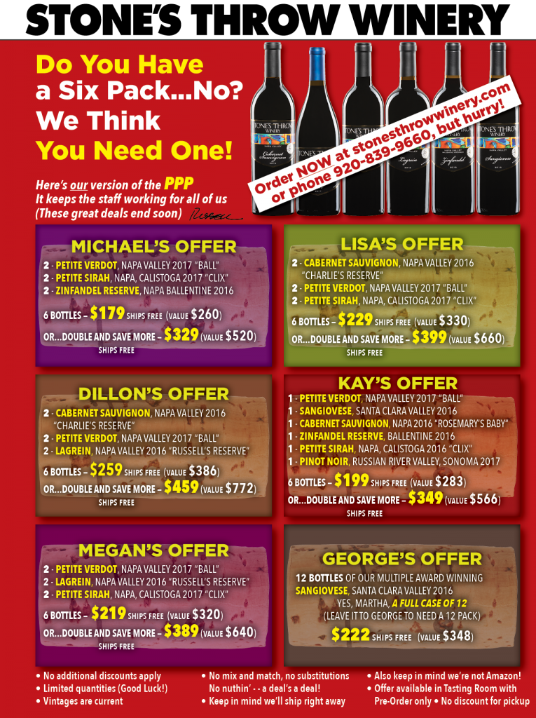Stone Throw Menu Home - Stone's Throw Winery
